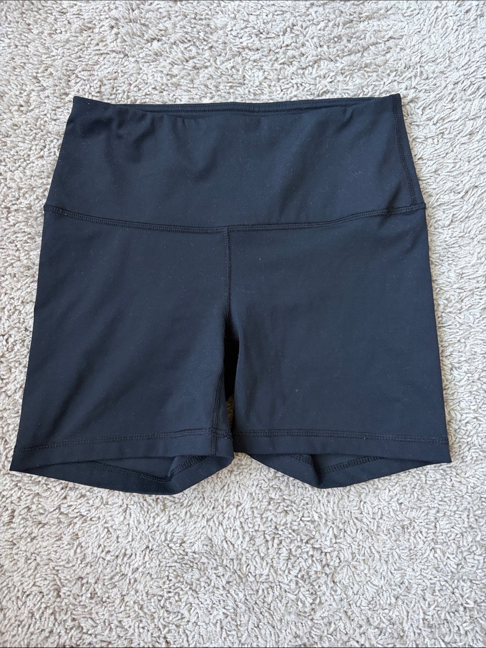 High-Waist Black Women's Bike Shorts